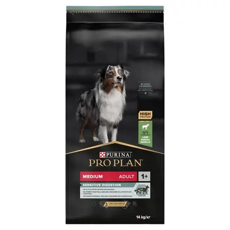 Purina Pro Plan Adult Medium Sensitive Digestion Lamb 14kg Purina Pro Plan