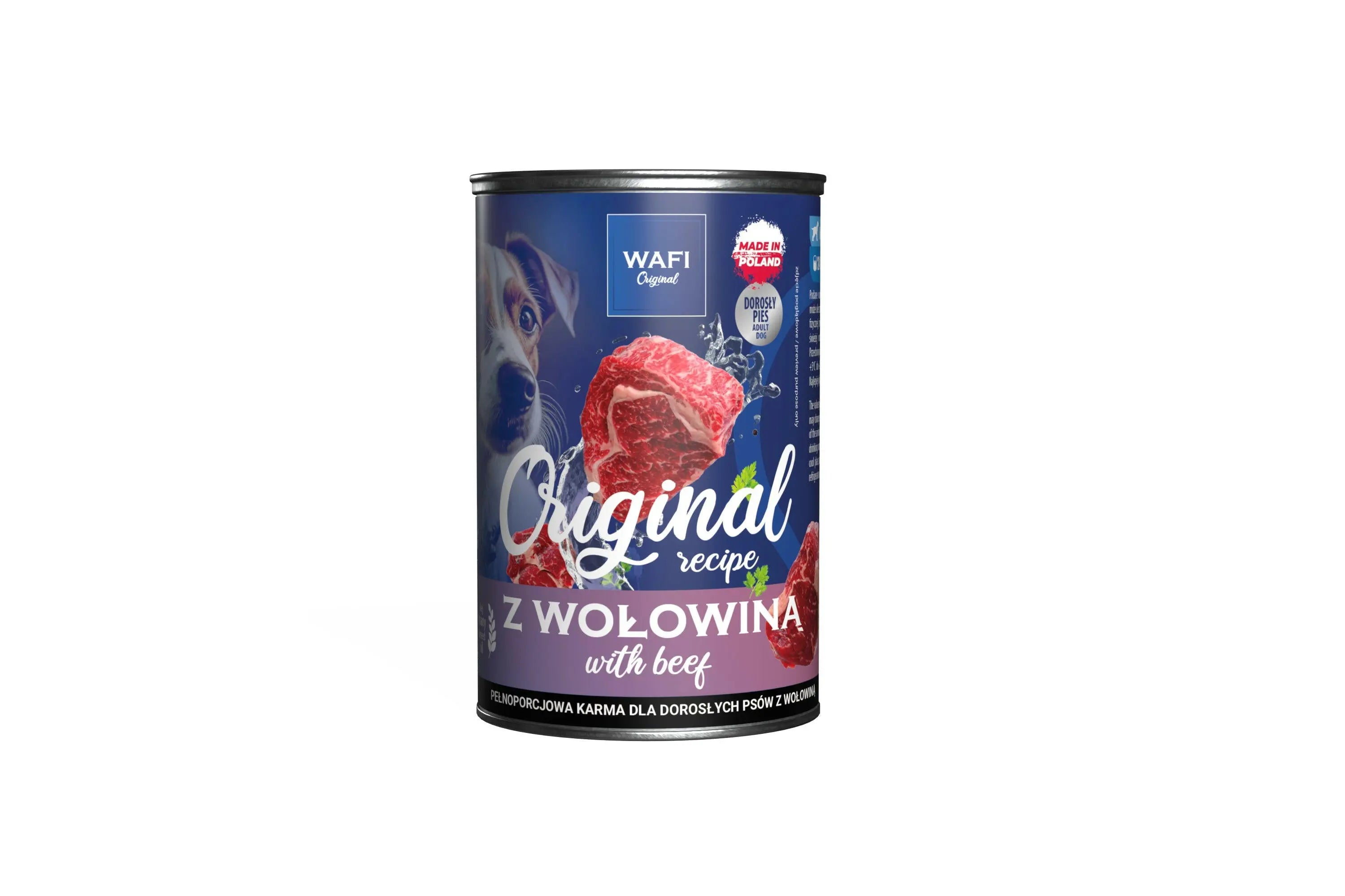 WAFI puszka mielonka dla psa z wołowiną 400g.