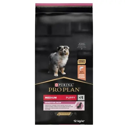 Purina Pro Plan Medium Puppy Sensitive Optiderma Łosoś I Ryż 12kg Purina Pro Plan